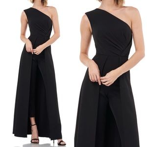 Kay Unger LILITH WALK THRU JUMPSUIT black size 10 gown